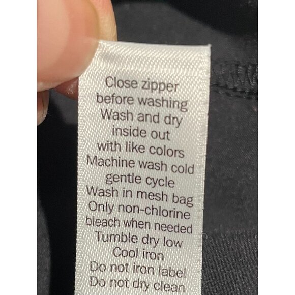 Athleta Black Stretch Cargo Pants Size 14P With Zipper Pockets - Picture 5 of 15